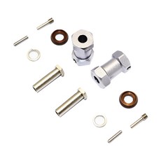 鋁合金六角輪座 寬21mm 專用 4mm/5mm 輪軸配件, GS, 1套