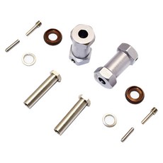 鋁合金六角輪座 寬25mm 專用 4mm/5mm 輪軸配件, GS, 1套