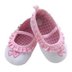 JOY MULTI 女童格紋荷葉邊鞋