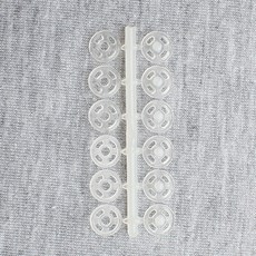 Prym 塑膠釦 7mm, 透明色, 48組