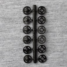 Prym 塑膠釦 7mm, 黑色的, 48套