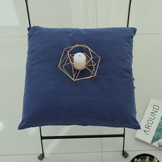 簡約素色靠墊套, 午夜藍