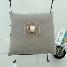 簡約素色靠墊套, 羅爾米色