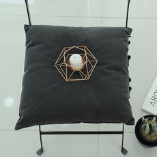 簡約素色靠墊套, 羅爾深灰色