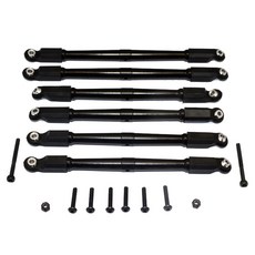 GPM 鋁製前後連桿部件 AX80083 + AX31109 6p, BK, 1套