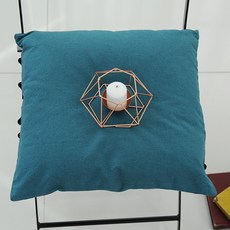 簡約素色靠墊套, Mamaison 鋼藍