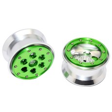 GPM 鋁合金胎圈鎖加重車輪，帶配重架和軸承，適用於所有 2.2 輪胎 1PR 套組, G, 1套