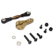GPM Steel Anti Thread Tie Rod With ALUMINIUM Servo Horn For 24T Spline Output Shaft RC서보혼, TIT, 1세트