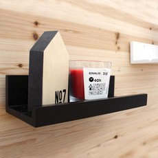 環保DIY實木相框層架 300, 黑色, 1層