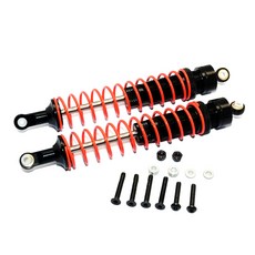 GPM ALUMINIUM Rear Adjustable Spring Damper 125mm 1pr 세트, BK, 1세트