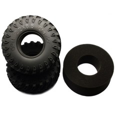 GPM 2.2 Rubber Radial Tire With Foam Insert 45deg 2.2 x 5.5 x 2.3 1PR RC카 타이어, OC, 1세트
