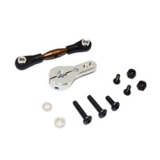 GPM Steel Anti Thread Tie Rod With ALUMINIUM Servo Horn For 24T Spline Output Shaft RC서보혼, S, 1세트