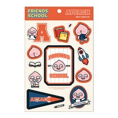 아이콘스 카카오프렌즈 프렌즈스쿨 포인트 스티커, APEACH, 1개
