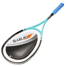 GraYS 淺藍至尊黑壁球拍+包, 單品, 黑色的