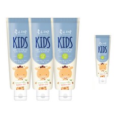 孩童牙膏 3入+旅行用牙膏 第2階段, 1組