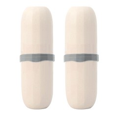 Block Mart 牙刷牙膏盒 2入, 奶油, 2件