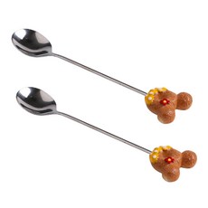 BANJIOATHOME小熊甜甜圈湯匙, 黃色的, 2件