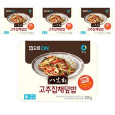 청정원 집으로ON 팔선생 고추잡채 덮밥 (냉동), 330g, 4개