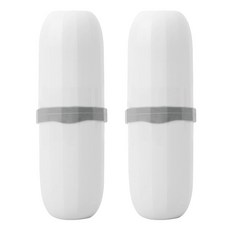 Block Mart 牙刷牙膏盒 2入, 白色的, 2件