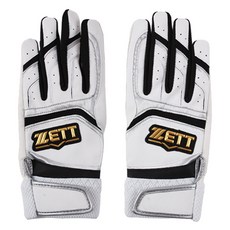 제트 야구 뱃팅장갑 BGK 580 양손착용 세트, 흰 + 검, 1개