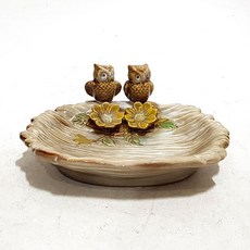 하나샵 북유럽풍 부엉이 수반 G341824, 혼합 색상