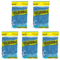 케이티무역 극세사 양면크리너 손걸레 블루 30 x 40 cm, 5개입