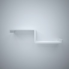 CUBICS 2 壁掛層架 A, 白色