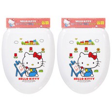 SHABATH Hello Kitty 日常馬桶蓋 硬質 O 型, 混色, 2件