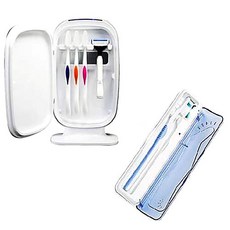 Ubisafe 牙刷濾淨烘乾機+收納組, HC-3000(牙刷殺菌器)+TS-101(便攜式), 白色