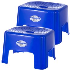 康樂方椅2號藍色, 2件, 紅色