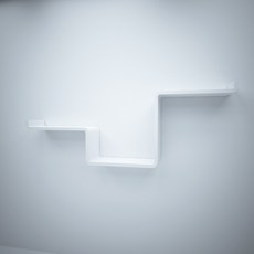 CUBICS 2 U型牆壁層架, 白色