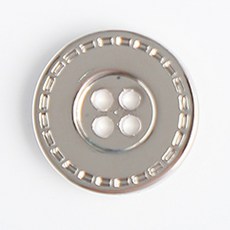 HR大號帶腳鈕扣 23mm, 單一顏色, 12個