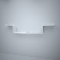 CUBICS 壁掛式收納架, 白色的