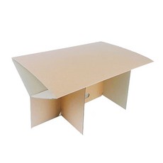 베리구즈 무지 박스테이블 + 비닐백 3p, 브라운