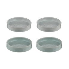 圓形餐盤 XS 白色 2入+薄荷綠 2入組, 混色, 1套