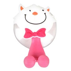 슈퍼식스 강력흡착 귀여운 칫솔 꽃이, 고양이, 1개