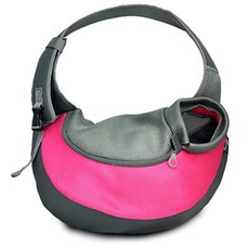 도그아이 강아지 매쉬 슬링백, 핑크, 1개