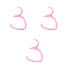 ANTS 壁掛式置物架, 3片, 粉色的