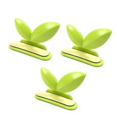 슈퍼식스 변기커버 손잡이 짧은새싹, 3개입