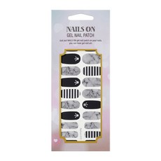 네일즈온 젤네일패치, nailson-010 블랙마블, 1개