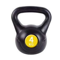 ERGO GEAR 壺鈴, 黃色, 4kg, 1個