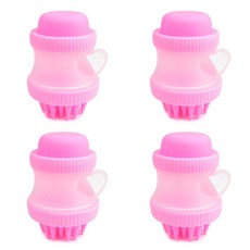 Pet Nine 寵物按壓式沐浴刷, 粉紅色, 4個