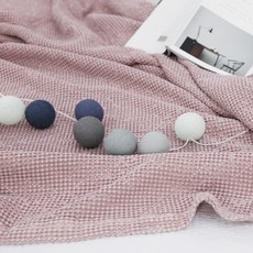 被毯 白色, 獨立粉紅色