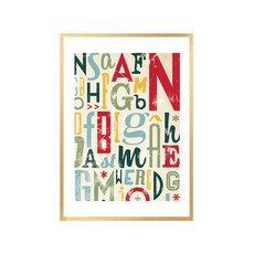 The Yoon北歐風帆布掛畫 CAL0002, 橄欖金