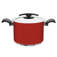 [쿠팡수입] 트라몬티나 듀오 칼라 냄비 7.7L 62385246, 24cm, 레드, 1개