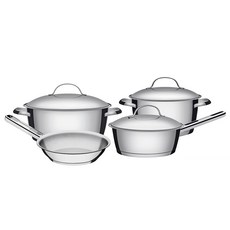 트라몬티나 알레그라 쿡웨어 세트 4p 65660336 인덕션 IH, 캐서롤 24cm + 딥 캐서롤 20cm + 프라이팬 20cm + 소스팬 20cm