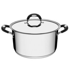 트라몬티나 쿠팡수입 듀오 실리콘 딥 캐서롤 냄비 6L 62484240, 24cm, 혼합 색상, 1개