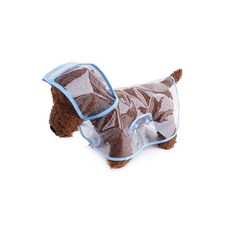 April 16 寵物防水透明雨衣, 藍色