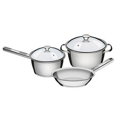 트라몬티나 알레그라 쿡웨어 세트 3p 65660694 인덕션 IH, 딥 캐서롤 20cm + 프라이팬 20cm + 소스팬 16cm