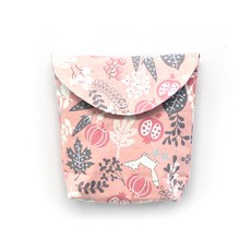 에이치그라운드 방수 약 파우치 스냅형, 열매폭스핑크